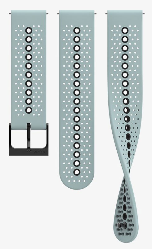 Suunto 5 Peak / 9 Peak Athletic 1 Ice Blue Black silikonarmband 22 mm SS050695000