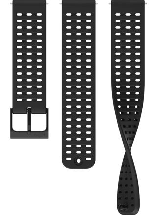 Suunto 22 mm athletic 2 -silikonarmband all black s+m SS050850000