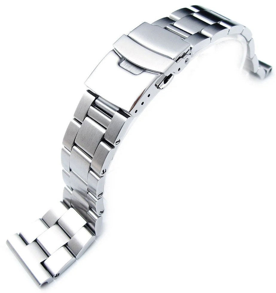 MiLTAT Super-O Boyer 19mm Straight End stålarmband SS192003B023