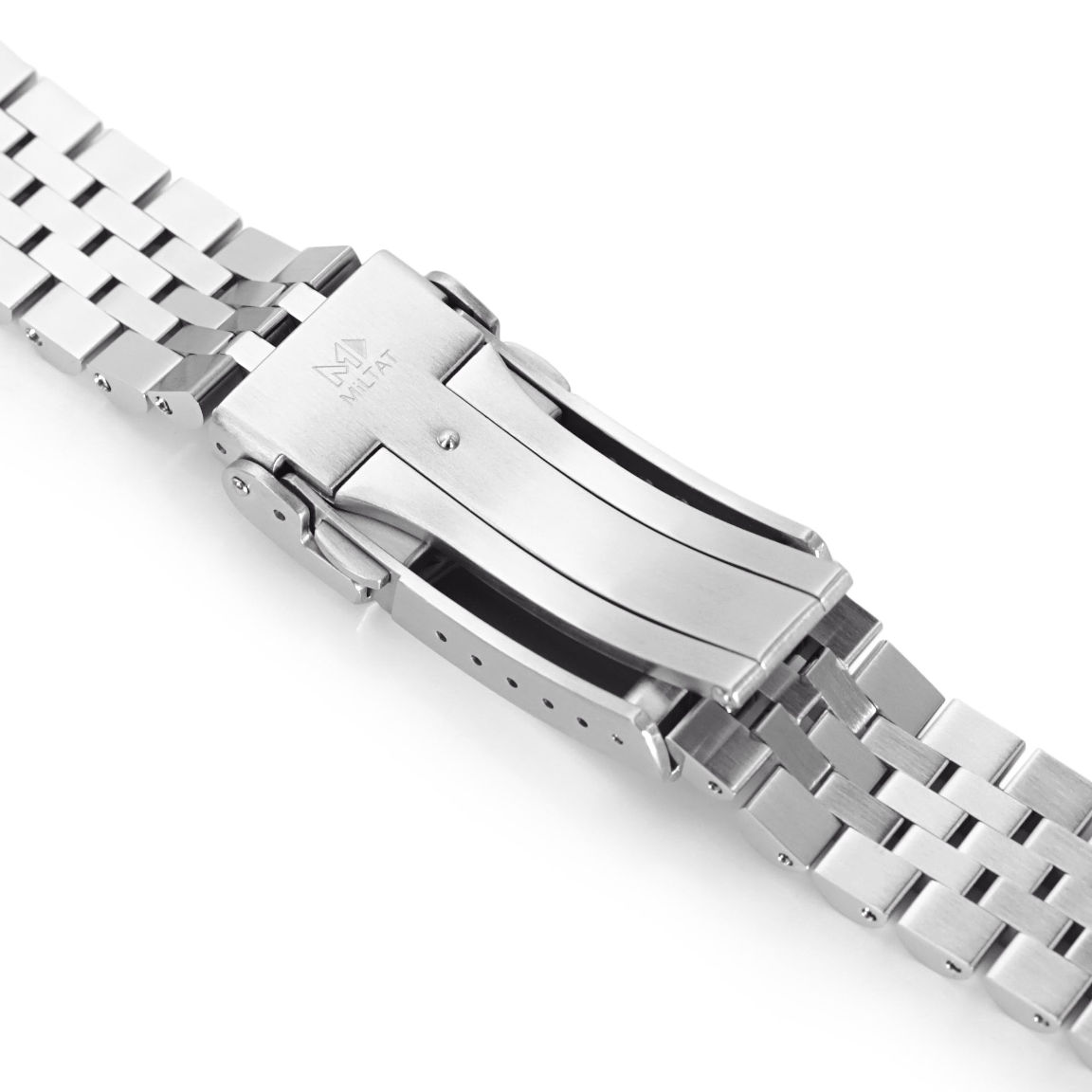 MiLTAT 20 mm metalen horlogeband voor Seiko SKX013, Super-O 316L roestvrij staal, armband