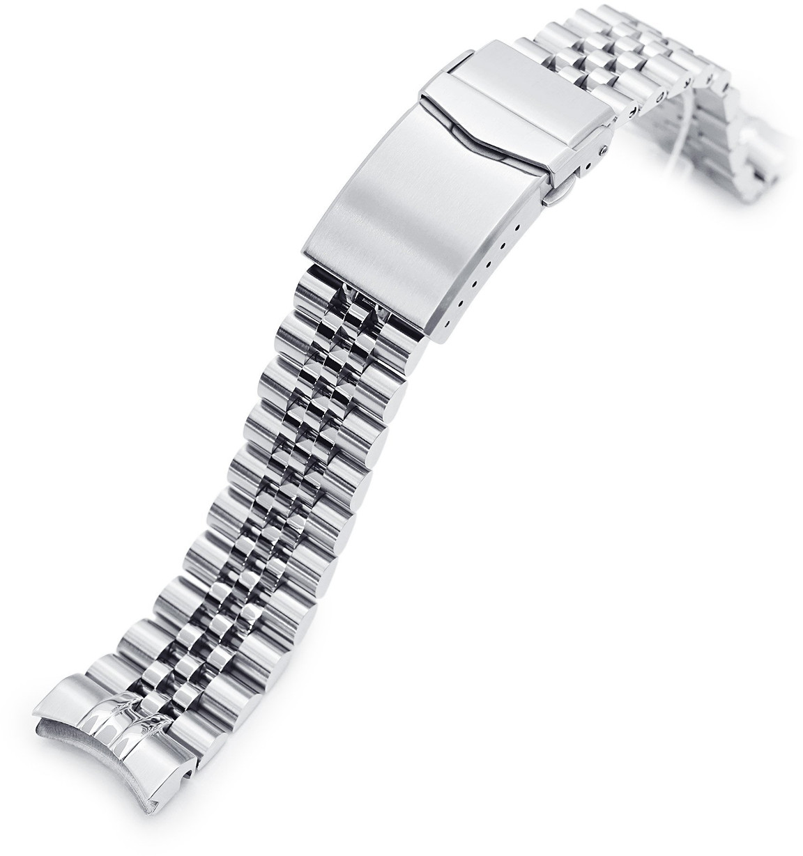 MiLTAT Super-J Louis stålarmband för Seiko Baby Marinemaster MM200 SS201820B110