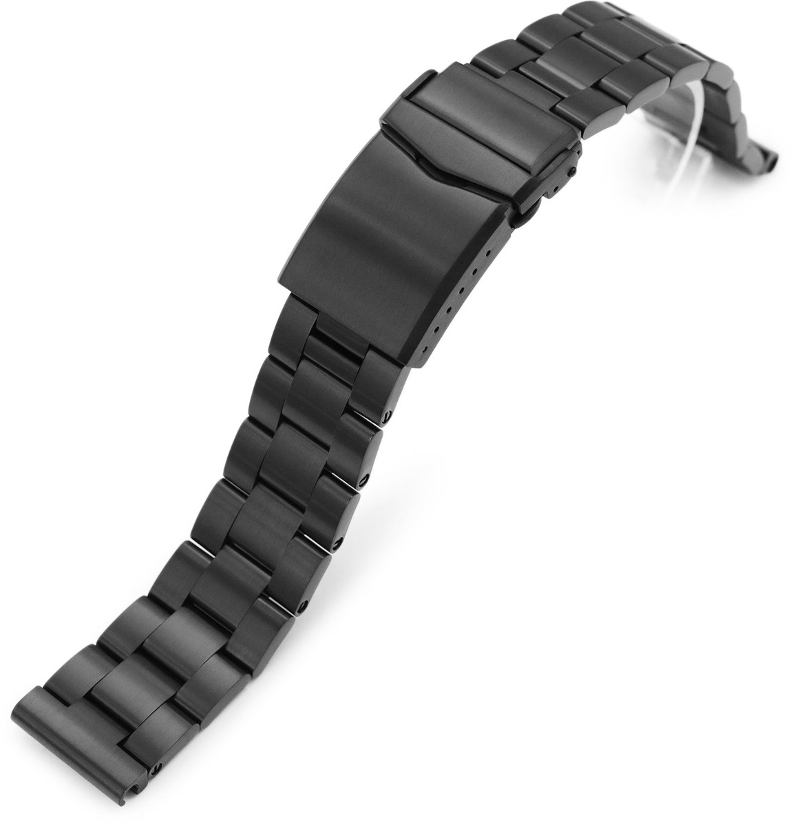 MiLTAT Super-O Boyer 20 mm Straight End DLC stålarmband SS201820BLC032S