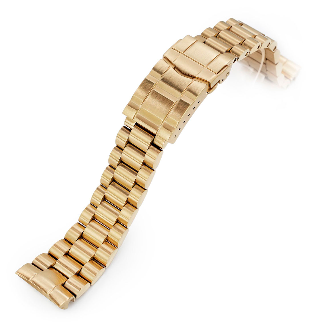 MiLTAT ﻿Endmill Brushed 22mm ﻿stålarmband för Seiko Turtle SS221805BFG045