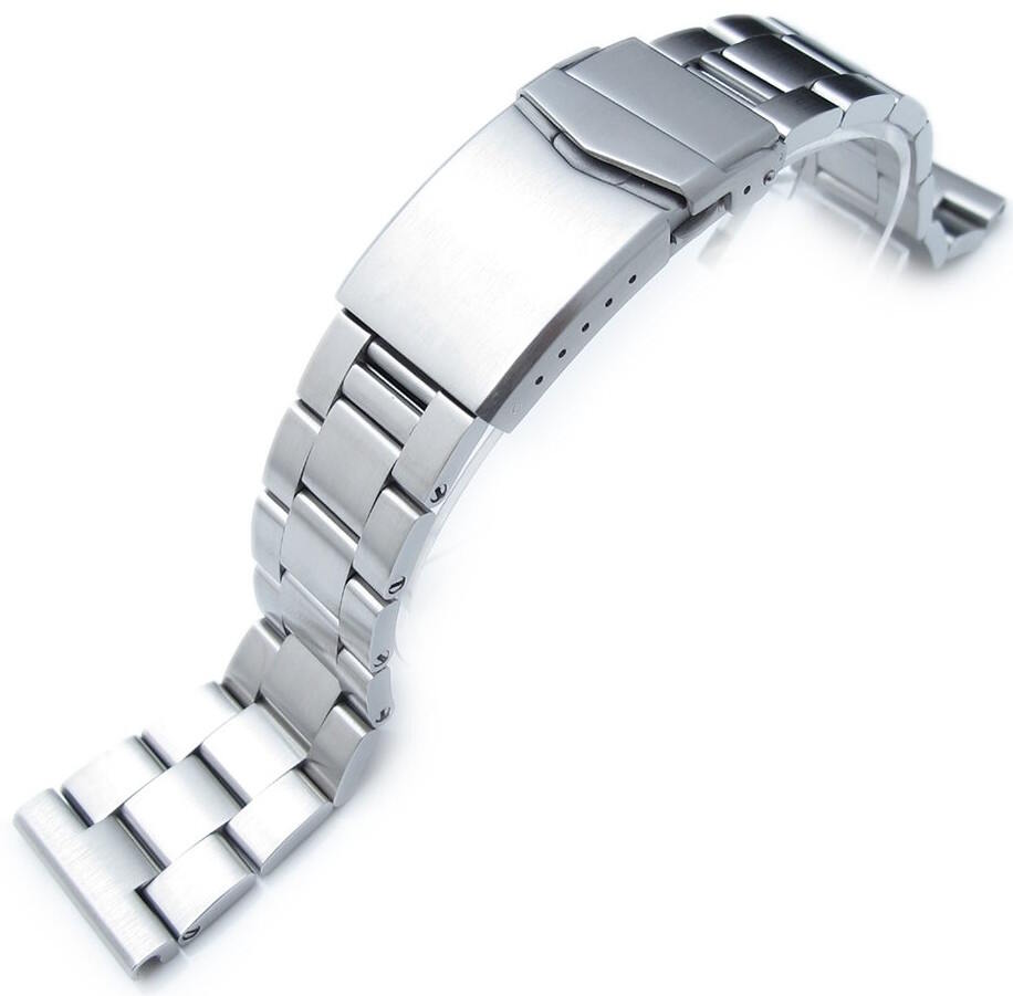 MiLTAT Super-O Boyer 22mm Straight End stålarmband SS221820B019S