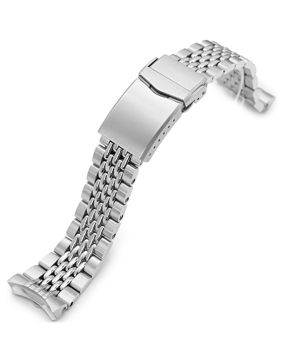 MiLTAT Goma BOR stålarmband för Seiko SKX SS221820BPS133