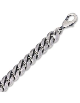 Ace of Spades antik pläterad pansararmband Miami Cuban 10 mm SSB-8405AN