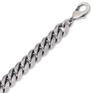 Ace of Spades antik pläterad pansararmband Miami Cuban 10 mm SSB-8405AN main product photo