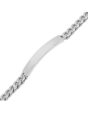 Ace of Spades pansararmband med platta Miami Cuban 8 mm SSB-8411-8P