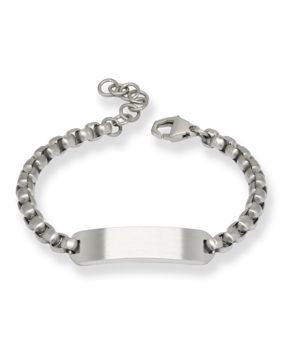 Ace Of Spades armband med gravyrplatta Steel SSB-8644/19+3cm