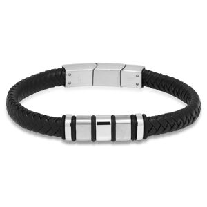 Ace of Spades svart armband läder/stål SSLB-103 main product photo