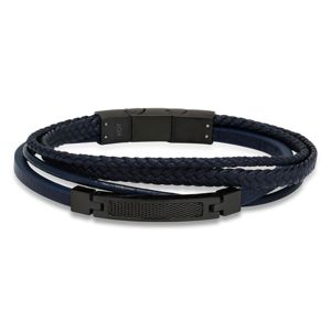 Ace of Spades blå armband läder/stål SSLB-112B main product photo