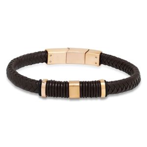 Ace of Spades brun armband läder/stål SSLB-113RG main product photo