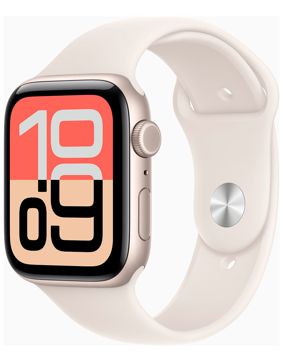 Apple Watch SE 3 GPS 44mm Starlight Aluminium Case with Starlight Sport Band MEHG4QN/A