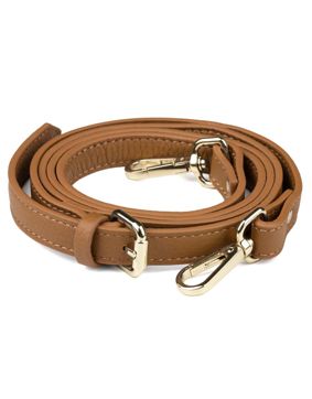 Aarni älgskinn axelrem konjak/guld