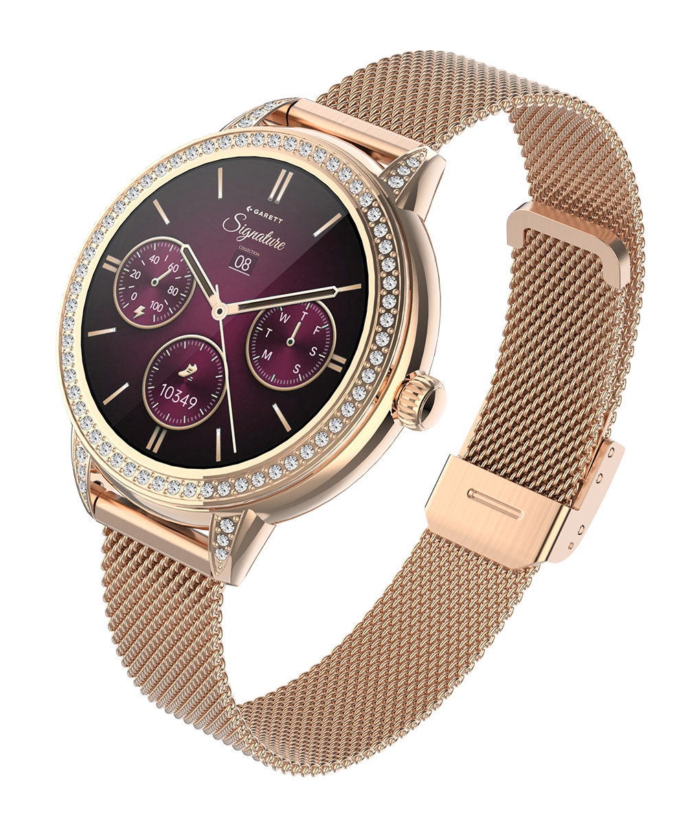 Garett Signature Stella Rose Gold Mesh smartklocka