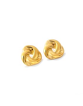 Madoww Swirl guldpläterade örhängen