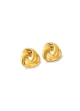 Madoww Swirl guldpläterade örhängen