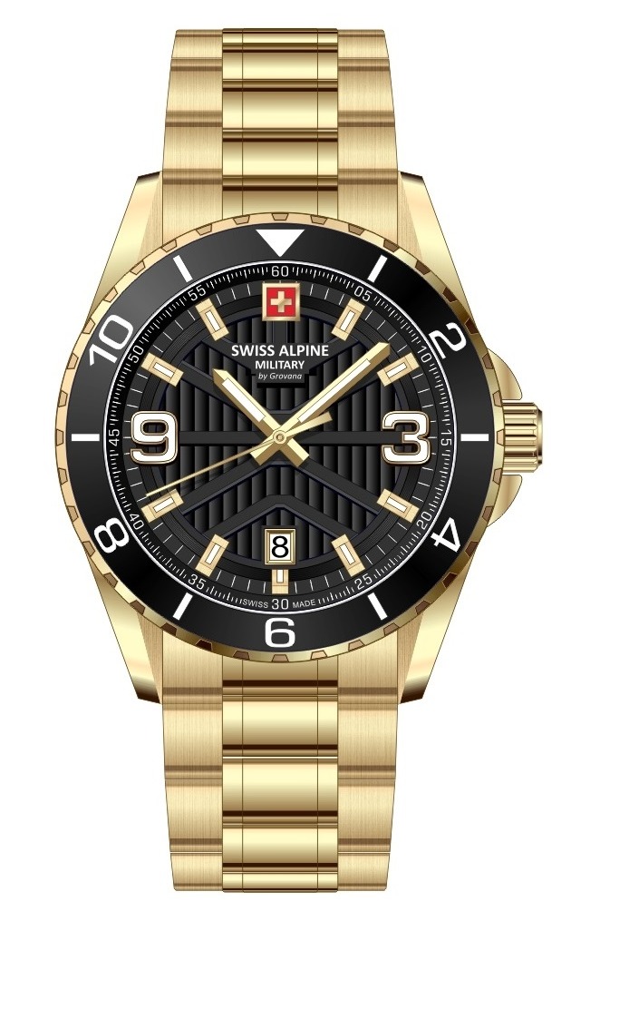 Swiss Alpine Military Sentinel Gold Black 7073.1117