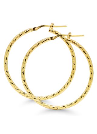 Silverläkringar pipa diamantklippad SX-E0035GP