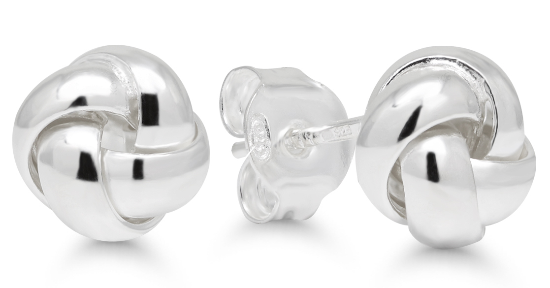 Silverörhängen knut SX-E0038