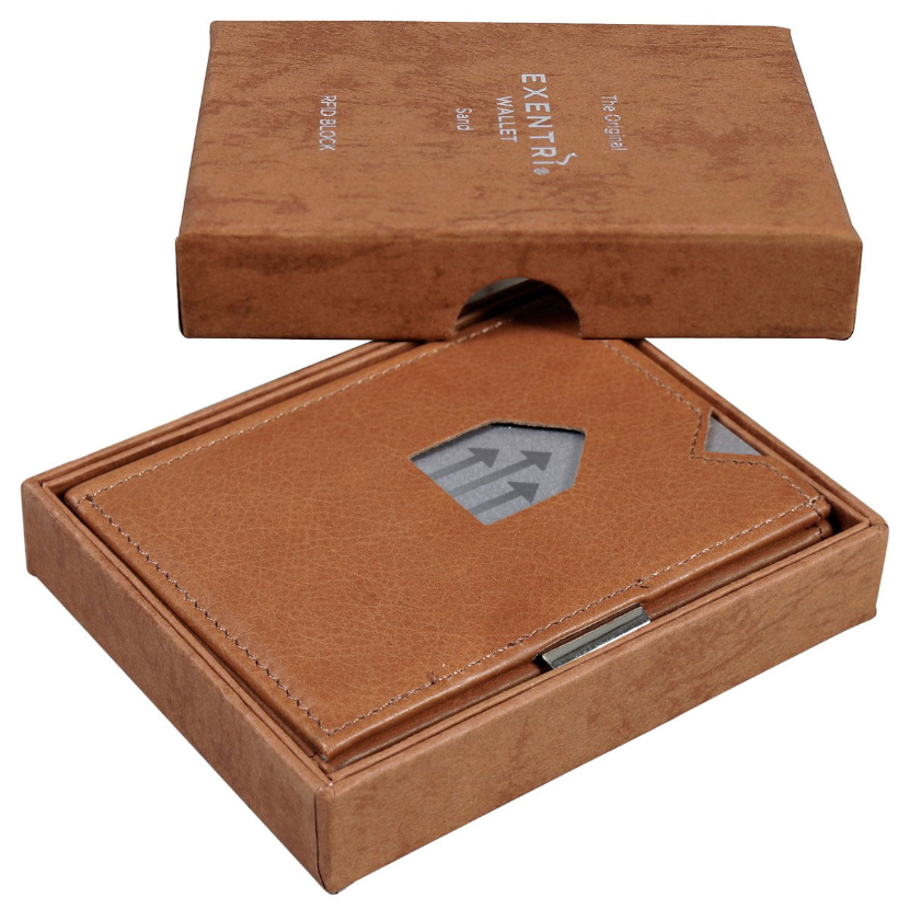 Exentri läderplånbok, Sand