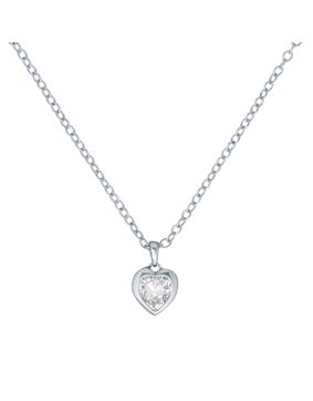 Ted Baker Hannela silverfärgad hjärthalsband 06-TBJ1681-01-02
