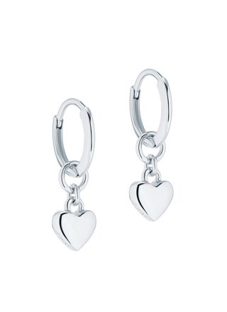 Ted Baker Harrye silverfärgad hjärthoops 06-TBJ2578-01-03