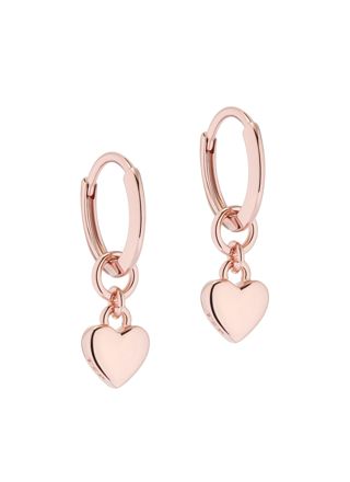 Ted Baker Harrye roseguldfärgad hjärthoops 06-TBJ2578-24-03