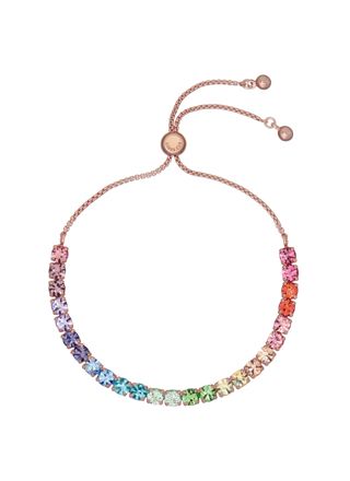 Ted Baker Melrah roseguldfärgad rainbow tennisarmband 06-TBJ2968-24-67