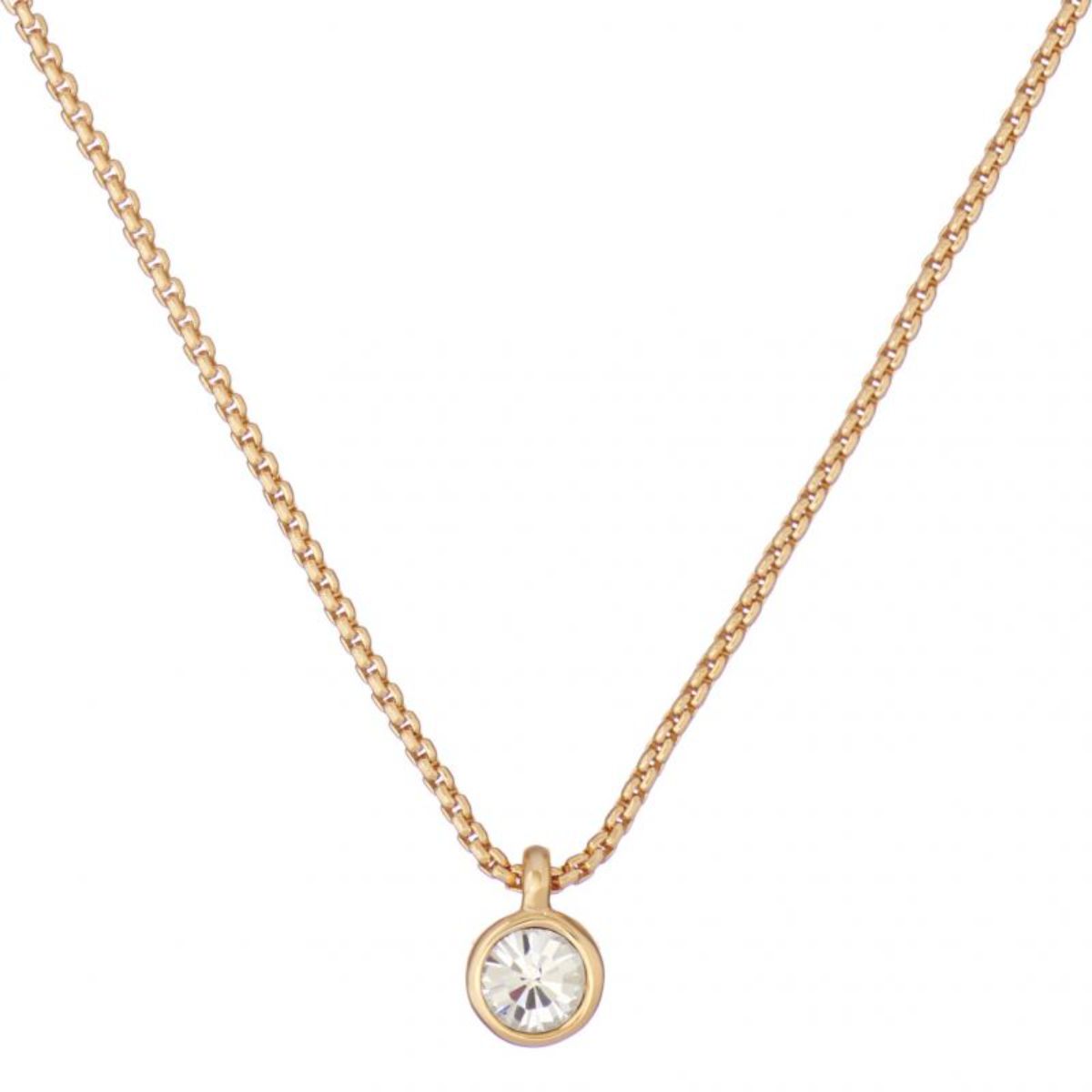 Ted Baker Sininaa guldfärgat solitaire halsband 06-TBJ3034-02-02