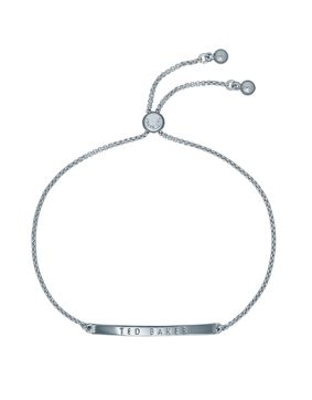 Ted Baker Breenar silverfärgad armband med platta 06-TBJ3456-01-03
