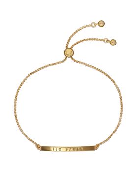 Ted Baker Breenar guldfärgad armband med platta 06-TBJ3456-02-03