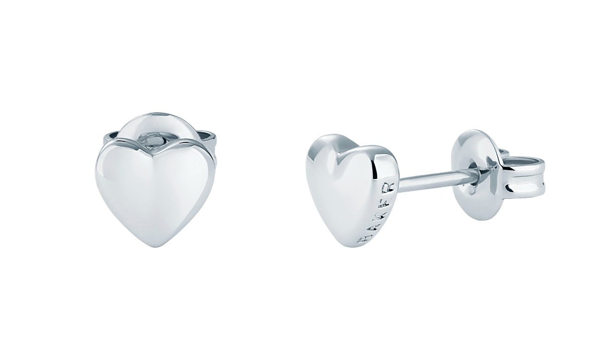 Ted Baker Harly silverfärgad hjärtörhängen 06-TBJ872-01-03