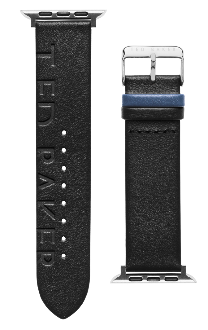 Ted Baker svart läderarmband för Apple Watch  42/44/45/49 mm BKS42F116B0