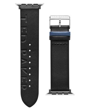 Ted Baker svart läderarmband för Apple Watch 42/44/45/49 mm BKS42F116B0