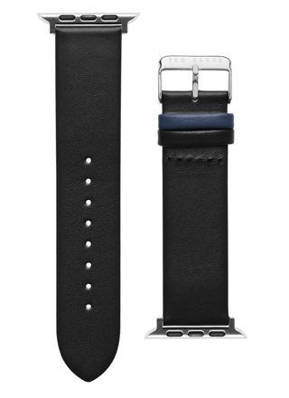 Ted Baker svart läderarmband för Apple Watch  42/44/45/49 mm BKS42F135B0