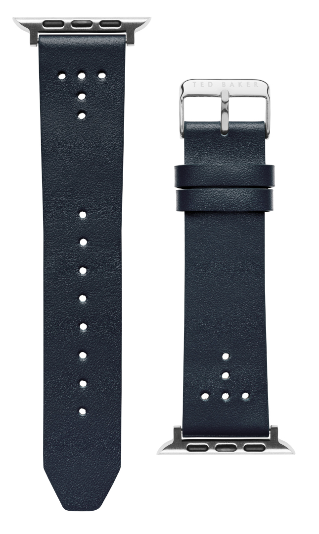 Ted Baker blått läderarmband för Apple Watch  42/44/45/49 mm BKS42S219B0