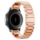 Tiera stål armband med viklås och quick release 18 mm - PVD roseguld