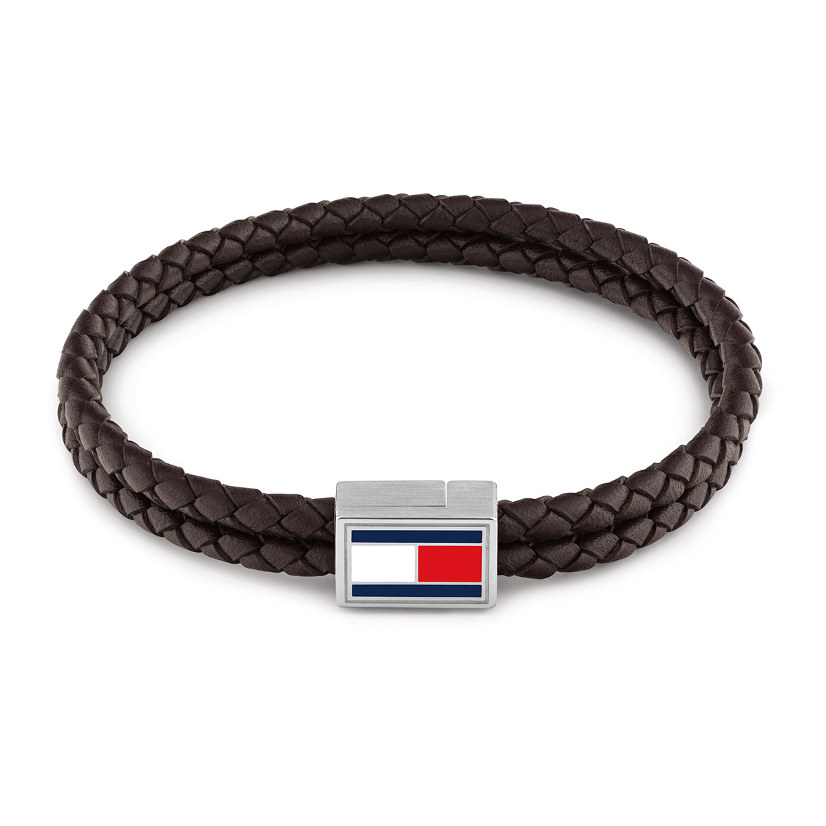 Tommy Hilfiger 3D Flag Leather armband brunt 2790754
