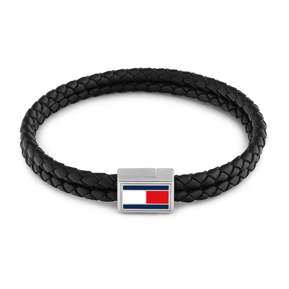 Tommy Hilfiger 3D Flag Leather armband svart 2790755