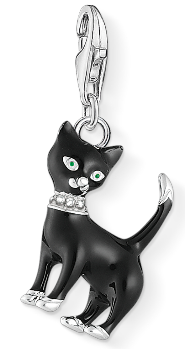 Thomas Sabo Charm Club Cat black berlock 1725-041-11