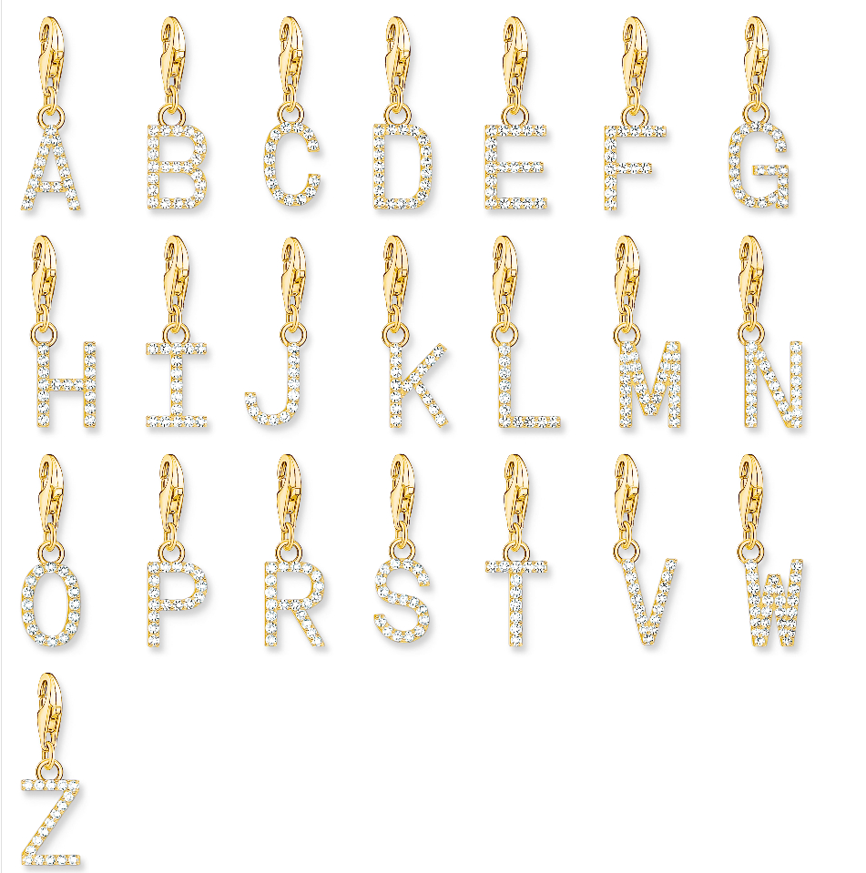 Thomas Sabo Charm Club Charmista bokstavssmycken guld 414-14