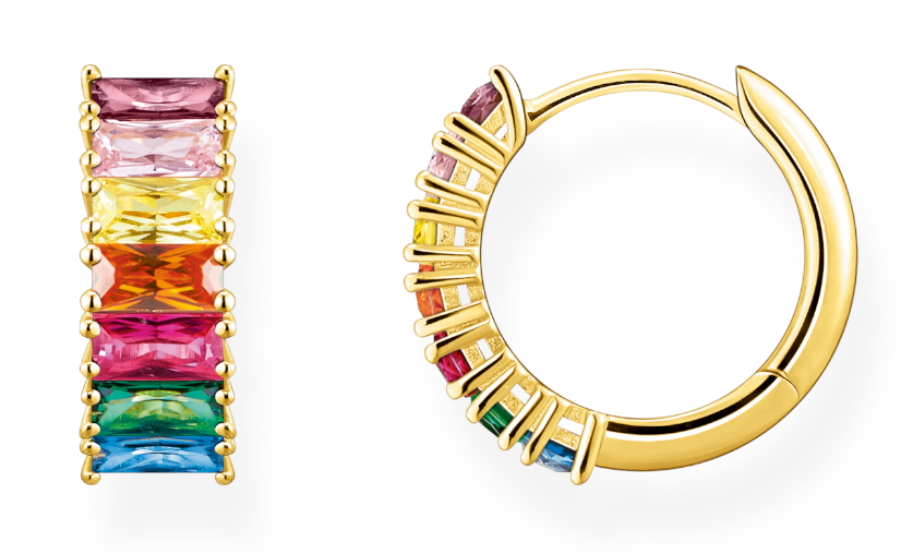 Thomas Sabo Rainbow Heritage colourful stones pave örhängen CR667-488-7