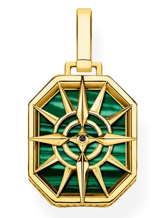 Thomas Sabo compass star green berlock PE911-140-6