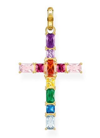 Thomas Sabo Rainbow Heritage pendant cross colourful stones berlock PE939-996-7