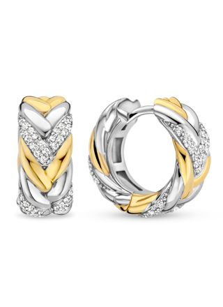 TI SENTO gold-plated silver örhängen 7884ZY