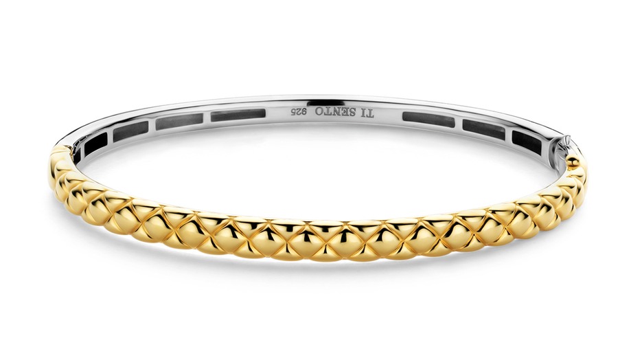 TI SENTO gold-plated silver bangle armband 23011SY/M