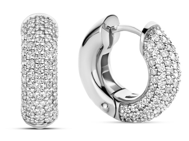 TI SENTO silver ear party hoop örhängen 7909ZI