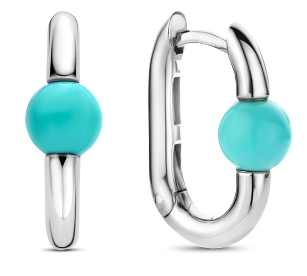 TI SENTO silver turquoise örhängen 7914TQ
