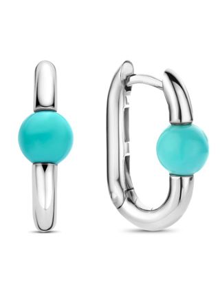 TI SENTO silver turquoise örhängen 7914TQ
